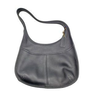 Vintage Coach Ergo Leather Crescent Shoulder Bag Hobo Purse 9033 Black Satchel